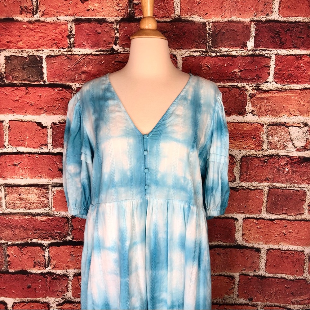 Shibori hand dyed maxi dress - Picture 8 of 9